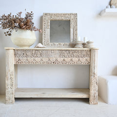 Vintage Indian Carved Console 328309