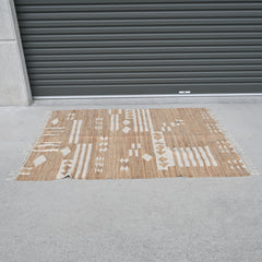 Natural Indian Wool/ Jute rug  S002b