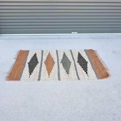 Natural Indian Wool/ Jute rug  S004