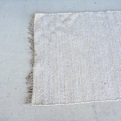 Natural Indian Wool/ Jute rug  S004a