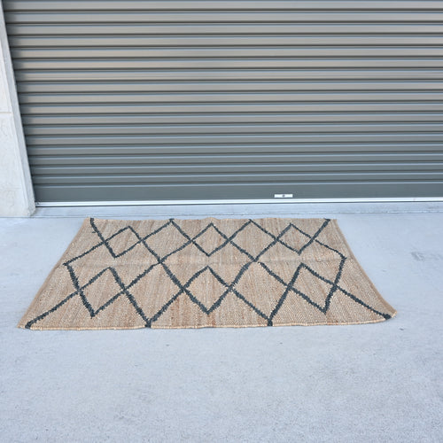 Natural Indian Wool/ Jute rug  S003a