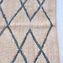 Natural Indian Wool/ Jute rug  S003a