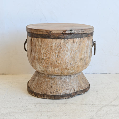 PRANA Ukhali stool with iron detail