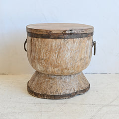 PRANA Ukhali stool with iron detail