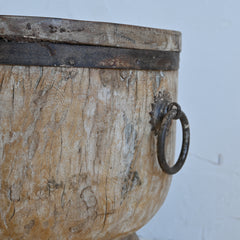 PRANA Ukhali stool with iron detail