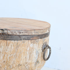 PRANA Ukhali stool with iron detail