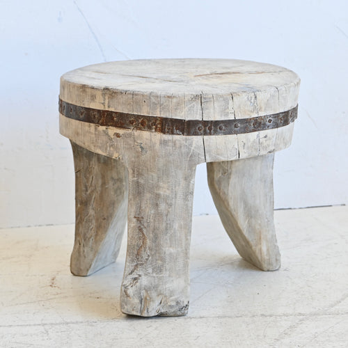 PRANA  Naga Stool/ Side Table with iron