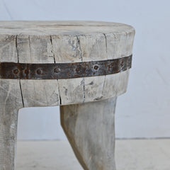 PRANA  Naga Stool/ Side Table with iron