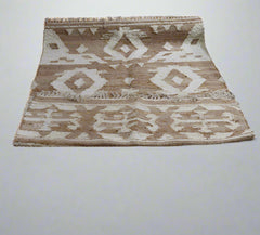 Natural Indian Wool/ Jute rug  S002c