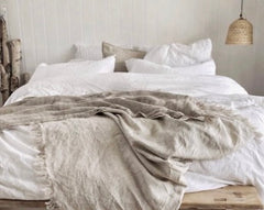 Ramie Fringed Throw