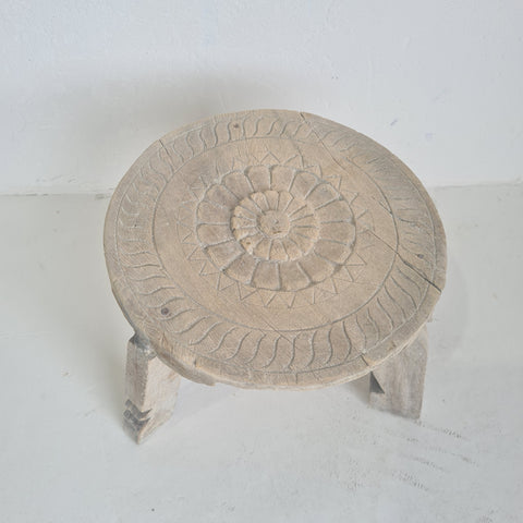 Vintage Carved Chapati Plate 09