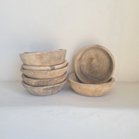Indian vintage wooden bowl 6