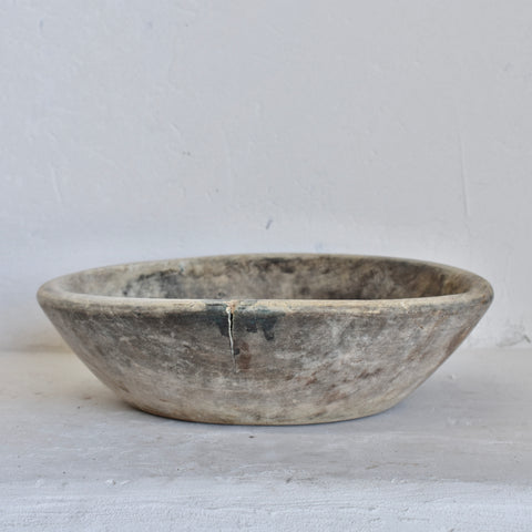 Indian vintage wooden bowl 1