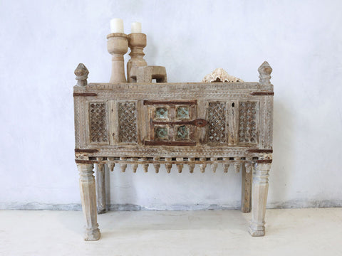 Vintage Indian Chakki grinder table 257599