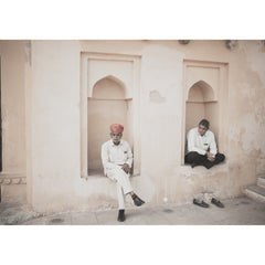 Indian Men in Jaipur Wall Print