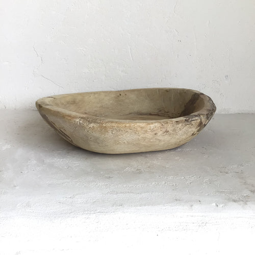 Indian vintage wooden bowl 1